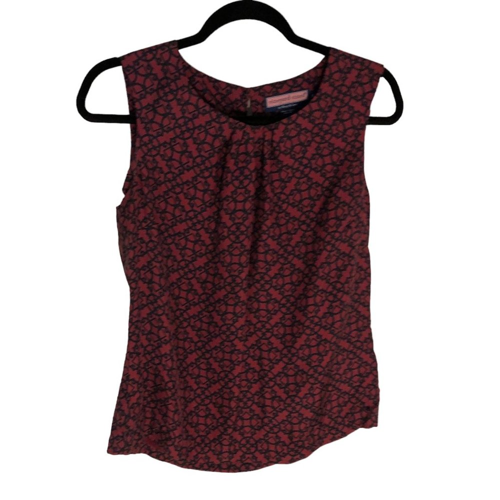 Vinyard Vines 100% silk sleeveless top